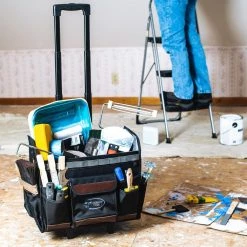 DEAD ON TOOLS 18 in. Rolling Tool Tote with Extended Handle 29 DEAD ON TOOLS 18 in. Rolling Tool Tote with Extended Handle -Tool Storage Online Shop black dead on tools tool bags do roller 31 1000