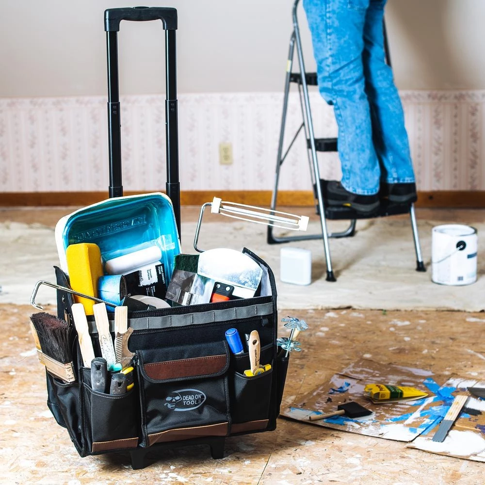 DEAD ON TOOLS 18 in. Rolling Tool Tote with Extended Handle 16 DEAD ON TOOLS 18 in. Rolling Tool Tote with Extended Handle - Image 14