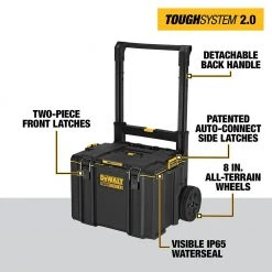 DEWALT TOUGHSYSTEM 2.0 Small Tool Box with Bonus 22 in. Medium Tool Box and 24 in. Mobile Tool Box (3-Piece Set) 19 DEWALT TOUGHSYSTEM 2.0 Small Tool Box with Bonus 22 in. Medium Tool Box and 24 in. Mobile Tool Box (3-Piece Set) -Tool Storage Online Shop black dewalt modular tool storage systems dwst08165w00450 1d 1000