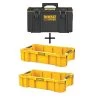 DEWALT TOUGHSYSTEM 2.0 22 in. Medium Tool Box with (2) TOUGHSYSTEM 2.0 Deep Tool Trays -Tool Storage Online Shop black dewalt modular tool storage systems dwst08300w81202 64 1000