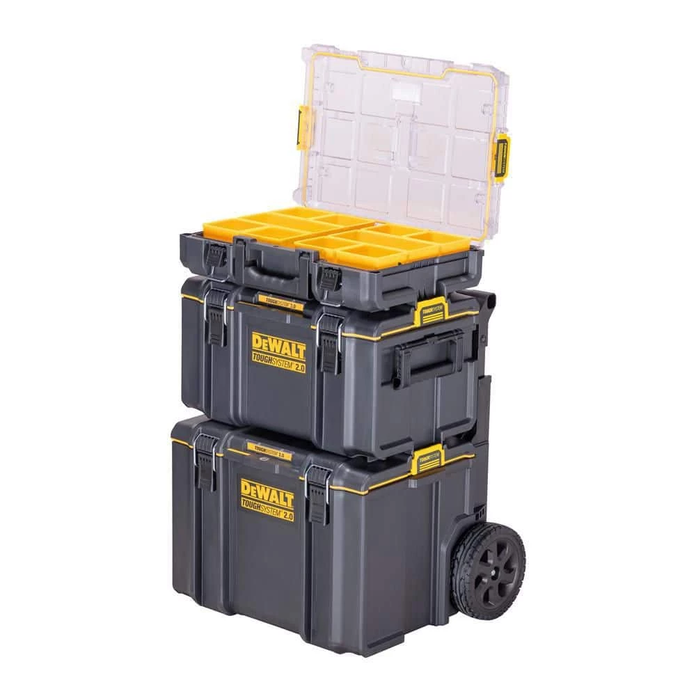 DEWALT TOUGHSYSTEM 2.0 24 in. Mobile Tool Box, 22 in. Large Tool Box and 10-Compartment Deep Small Parts Organizer 6 DEWALT TOUGHSYSTEM 2.0 24 in. Mobile Tool Box, 22 in. Large Tool Box and 10-Compartment Deep Small Parts Organizer - Image 4