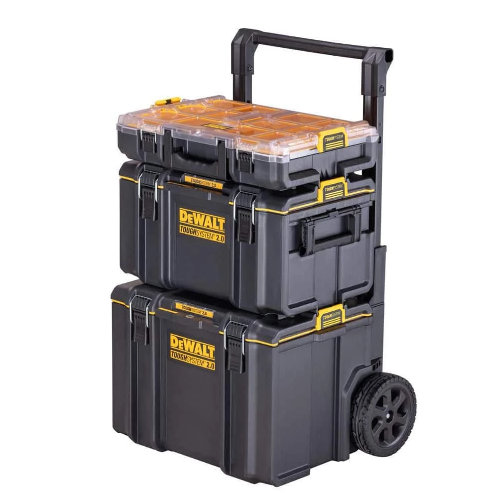 DEWALT TOUGHSYSTEM 2.0 24 in. Mobile Tool Box, 22 in. Large Tool Box and 10-Compartment Deep Small Parts Organizer 4 DEWALT TOUGHSYSTEM 2.0 24 in. Mobile Tool Box, 22 in. Large Tool Box and 10-Compartment Deep Small Parts Organizer - Image 2