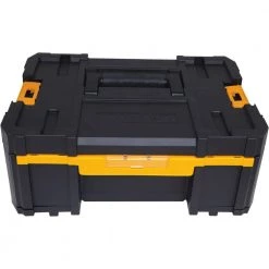 DEWALT TSTAK VI 17 in. Tool Box, TSTAK II Tool Box, TSTAK III Organizer and Trolley Storage System Combo Set (4 Components) -Tool Storage Online Shop black dewalt modular tool storage systems dwtstak08 66 1000