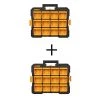 DEWALT 12-Compartment Small Parts Organizer Flip Bin (2-Pack)
