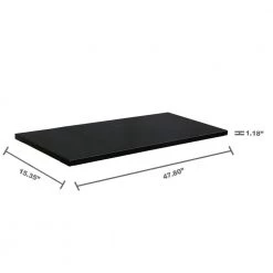 Husky 2-Pack Steel Shelf Set in Black (47 in. W x 15 in. D) for Ready-to-Assemble 48 in. Freestanding Garage Cabinet -Tool Storage Online Shop black husky garage cabinet accessories g4800ps us 40 1000