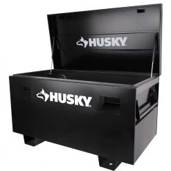 Husky 48 in. W x 24 in. D Steel Job Site Tool Box in Black