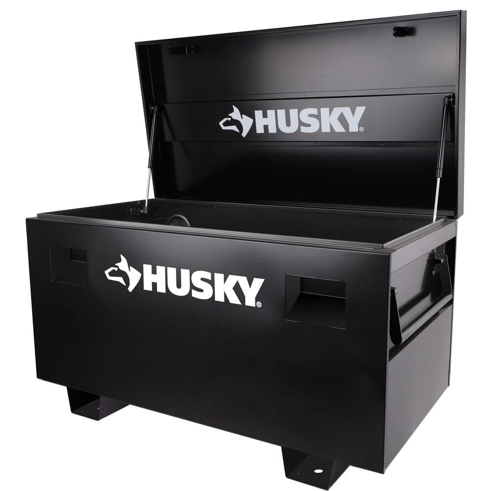 Husky 48 in. W x 24 in. D Steel Job Site Tool Box in Black 3 Husky 48 in. W x 24 in. D Steel Job Site Tool Box in Black