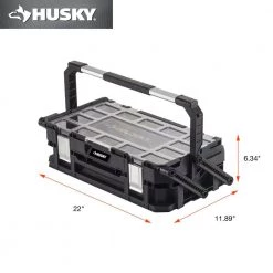Husky 22 in. 22-Compartment Connect Cantilever Organizer for Small Parts Organizer -Tool Storage Online Shop black husky modular tool storage systems 230379 77 1000