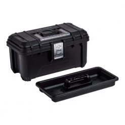 Husky 16 in. Black Plastic Portable Tool Box with Metal Latches -Tool Storage Online Shop black husky portable tool boxes 235574 1f 1000
