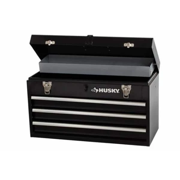 Husky 8.80 in. 3-Drawer Portable Tool Box with Tray 9 Husky 8.80 in. 3-Drawer Portable Tool Box with Tray - Image 7
