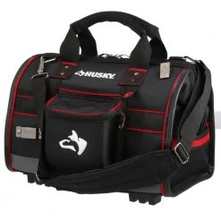 Husky 16 in. Large Mouth Tool Bag with Tool Wall 27 Husky 16 in. Large Mouth Tool Bag with Tool Wall -Tool Storage Online Shop black husky tool bags 67126 02 44 1000