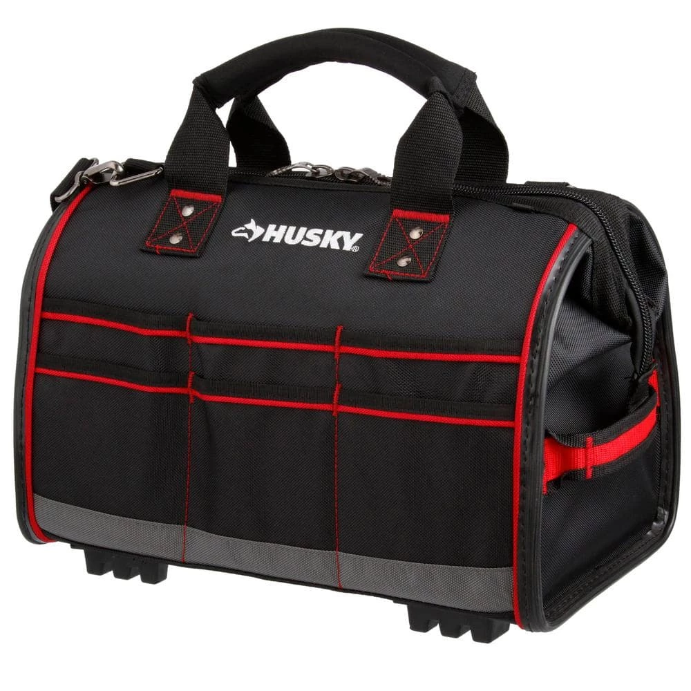 Husky 16 in. Large Mouth Tool Bag with Tool Wall 14 Husky 16 in. Large Mouth Tool Bag with Tool Wall - Image 12