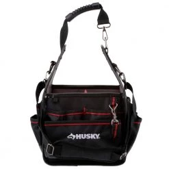 Husky 10 in. Electrician Tool Bag with Removable Tool Wall -Tool Storage Online Shop black husky tool bags 67128 02 1f 1000