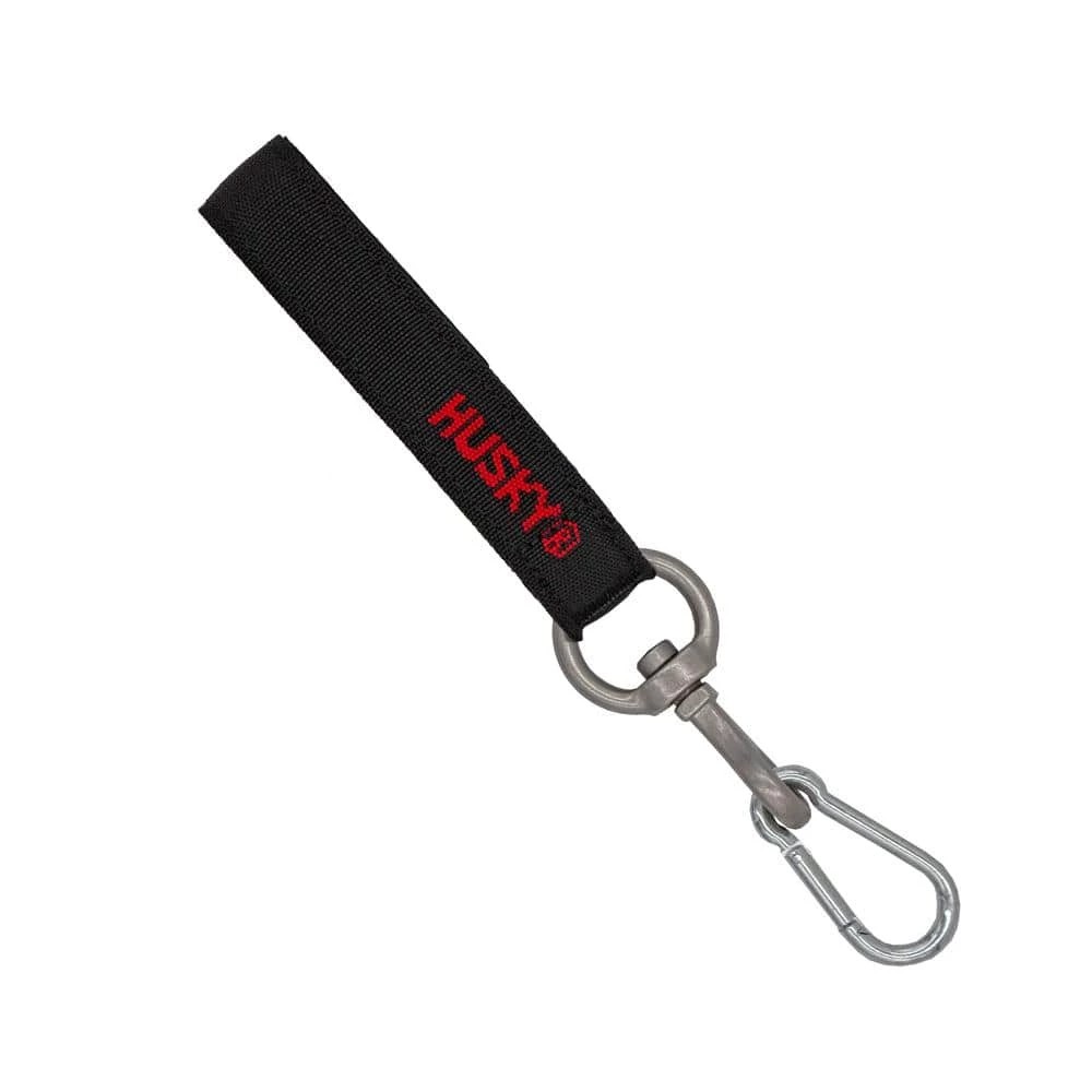 Husky 18 in. Heavy Duty Hanging Quick-Release Hooks with Carabiner Strap 6 Husky 18 in. Heavy Duty Hanging Quick-Release Hooks with Carabiner Strap - Image 4