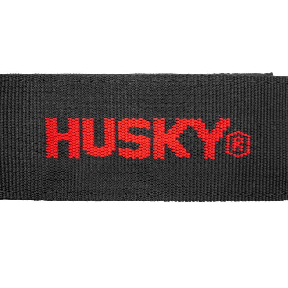 Husky 18 in. Heavy-Duty Hanging Carabiner Strap Zinc-Plated Steel with Quick-Release Hook and Loop Fastening in Black (5-Pack) 11 Husky 18 in. Heavy-Duty Hanging Carabiner Strap Zinc-Plated Steel with Quick-Release Hook and Loop Fastening in Black (5-Pack) - Image 9