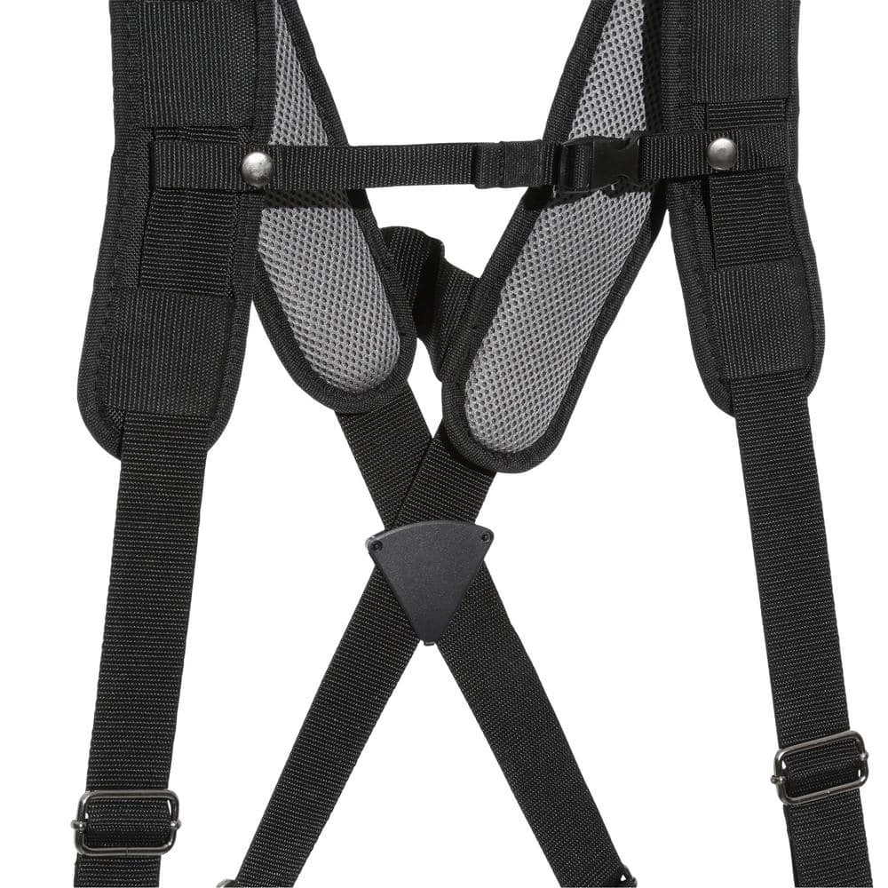 Husky 2-Bag 18 -Pocket Black Framer's Suspension Rig Work Tool Belt with Suspenders 6 Husky 2-Bag 18 -Pocket Black Framer's Suspension Rig Work Tool Belt with Suspenders - Image 4