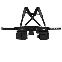 Husky 2-Bag 18 -Pocket Black Framer's Suspension Rig Work Tool Belt with Suspenders 22 Husky 2-Bag 18 -Pocket Black Framer's Suspension Rig Work Tool Belt with Suspenders -Tool Storage Online Shop black husky tool belts hd00116 th fa 1000