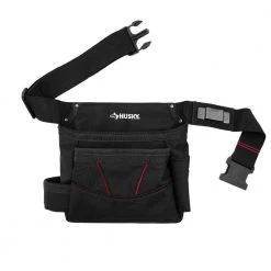 Husky 6-Pocket Black Tool Belt Pouch