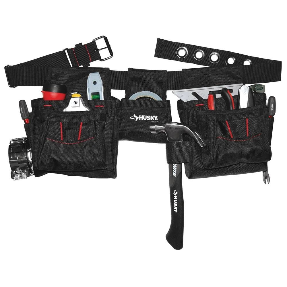Husky Black Handyman Tool Belt (12-Pocket) 7 Husky Black Handyman Tool Belt (12-Pocket) - Image 5