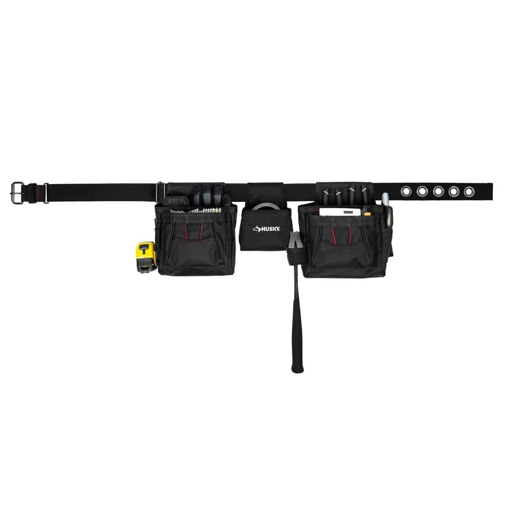 Husky Black Handyman Tool Belt (12-Pocket) 3 Husky Black Handyman Tool Belt (12-Pocket)
