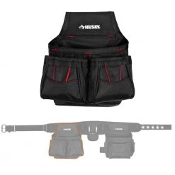 Husky 2-Bag 10-Pocket Black Contractor's Work Tool Belt 14 Husky 2-Bag 10-Pocket Black Contractor's Work Tool Belt -Tool Storage Online Shop black husky tool belts hd858759 th 4f 1000