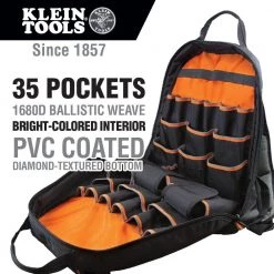 Klein Tools Tradesman Pro 17.5 in. Tool Gear Back Pack -Tool Storage Online Shop black klein tools tool bags 55475 e1 1000
