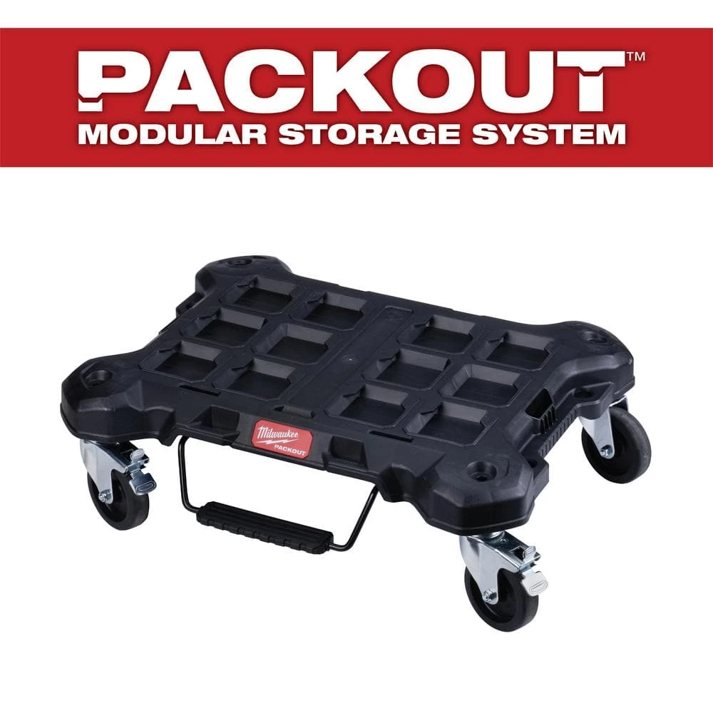 Milwaukee PACKOUT Dolly 24 in. x 18 in. Black Multi-Purpose Utility Cart 5 Milwaukee PACKOUT Dolly 24 in. x 18 in. Black Multi-Purpose Utility Cart - Image 3