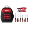Milwaukee 15 in. Ultimate Jobsite Backpack with Screwdriver and FASTBACK Knife Sets (10-Piece) 2 Milwaukee 15 in. Ultimate Jobsite Backpack with Screwdriver and FASTBACK Knife Sets (10-Piece) -Tool Storage Online Shop black milwaukee tool bags 48 22 8201 48 22 1505q 48 22 2718 64 1000