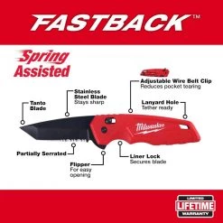Milwaukee 15 in. Ultimate Jobsite Backpack with FASTBACK Stainless Steel Spring Assisted Folding Knife (2-Piece) 16 Milwaukee 15 in. Ultimate Jobsite Backpack with FASTBACK Stainless Steel Spring Assisted Folding Knife (2-Piece) -Tool Storage Online Shop black milwaukee tool bags 48 22 8201 48 22 1530 40 1000