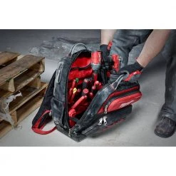 Milwaukee 15 in. Ultimate Jobsite Backpack with FASTBACK Camo Stainless Steel Spring Assisted Folding Knife (2-Piece) -Tool Storage Online Shop black milwaukee tool bags 48 22 8201 48 22 1535 76 1000
