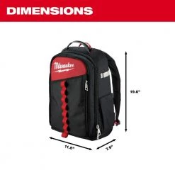 Milwaukee Low Profile Backpack -Tool Storage Online Shop black milwaukee tool bags 48 22 8202 40 1000