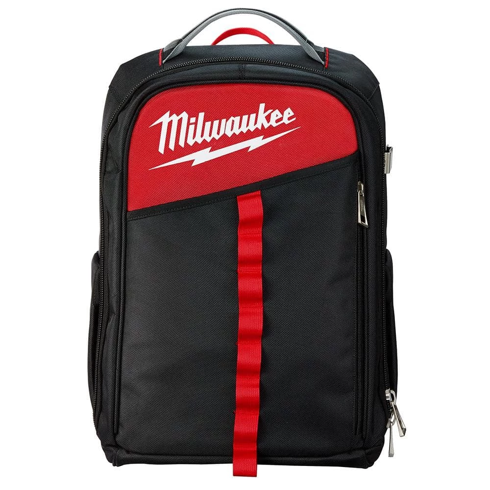 Milwaukee 14 in. Low Profile Backpack with Multi-Size Zipper Tool Bags in Red (3-Pack) 4 Milwaukee 14 in. Low Profile Backpack with Multi-Size Zipper Tool Bags in Red (3-Pack) - Image 2