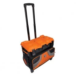 Klein Tools Tradesman Pro Tool Master Rolling Tool Bag, 19 Pockets, 22-Inch -Tool Storage Online Shop black orange klein tools portable tool boxes 55473rtb 4f 1000