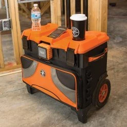 Klein Tools Tradesman Pro Tool Master Rolling Tool Bag, 19 Pockets, 22-Inch -Tool Storage Online Shop black orange klein tools portable tool boxes 55473rtb 66 1000