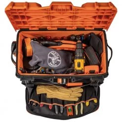 Klein Tools Tradesman Pro Tool Master Rolling Tool Bag, 19 Pockets, 22-Inch -Tool Storage Online Shop black orange klein tools portable tool boxes 55473rtb 76 1000