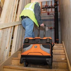 Klein Tools Tradesman Pro Tool Master Rolling Tool Bag, 19 Pockets, 22-Inch -Tool Storage Online Shop black orange klein tools portable tool boxes 55473rtb a0 1000