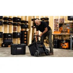 RIDGID 2.0 Pro Gear System 25 in. All Terrain Rolling Tool Cart -Tool Storage Online Shop black ridgid modular tool storage systems 254065 31 1000