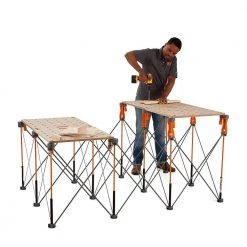 BORA 30 in. x 48 in. x 72 in. Steel Centipede Work Support Sawhorse with Accessories -Tool Storage Online Shop bora saw horses ck12s c3 1000