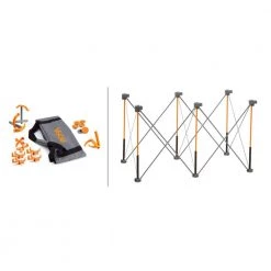 BORA 30 in. x 24 in. x 48 in. Steel Centipede Work Support Sawhorse with Exclusive Accessories