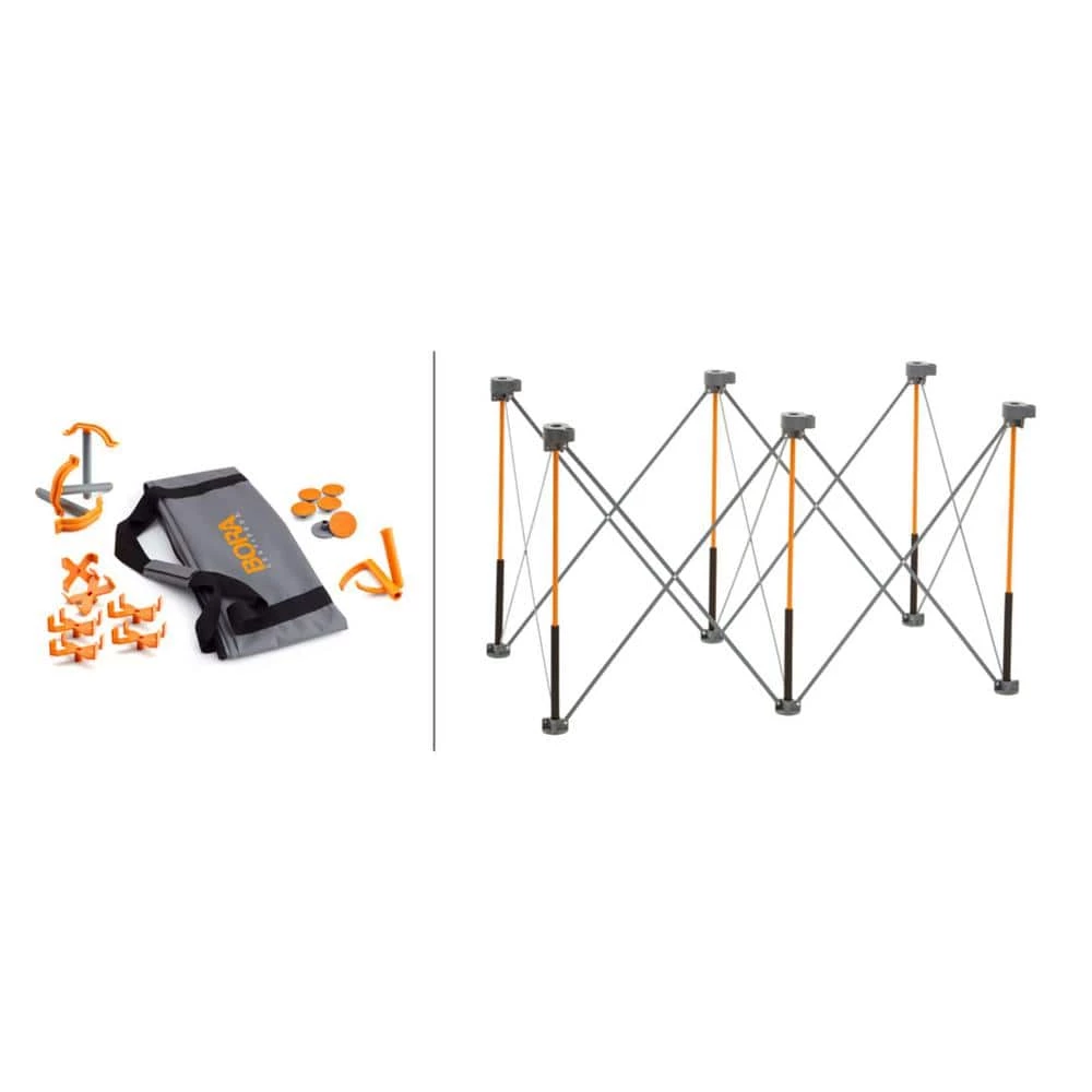 BORA 30 in. x 24 in. x 48 in. Steel Centipede Work Support Sawhorse with Exclusive Accessories 3 BORA 30 in. x 24 in. x 48 in. Steel Centipede Work Support Sawhorse with Exclusive Accessories