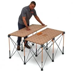 BORA 30 in. x 48 in. x 48 in. Steel Centipede Work Support Sawhorse with Accessories 15 BORA 30 in. x 48 in. x 48 in. Steel Centipede Work Support Sawhorse with Accessories -Tool Storage Online Shop bora saw horses ck9s a0 1000