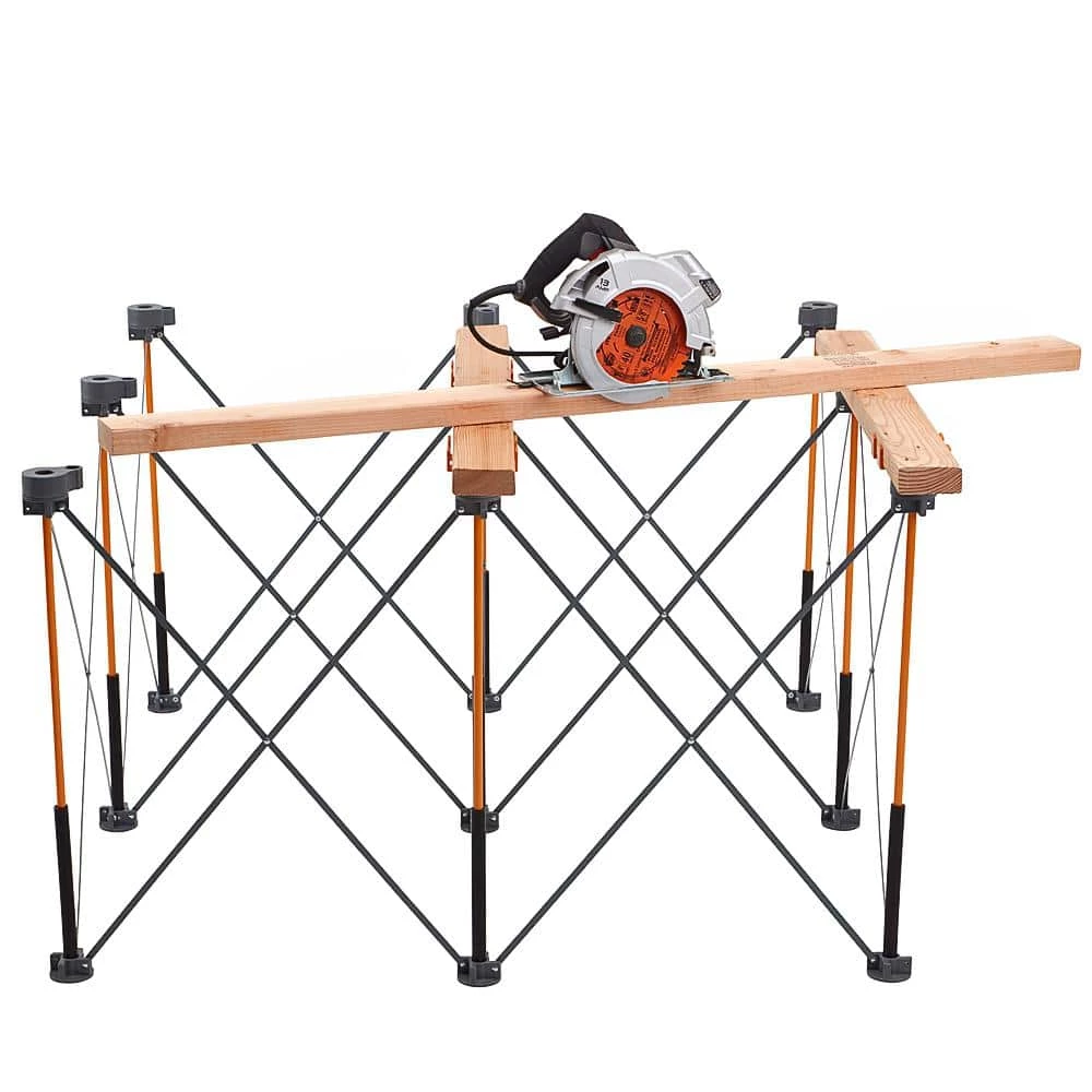 BORA 30 in. x 48 in. x 48 in. Steel Centipede Work Support Sawhorse with Accessories 4 BORA 30 in. x 48 in. x 48 in. Steel Centipede Work Support Sawhorse with Accessories - Image 2
