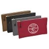 Klein Tools 12-1/2 in. Multi-Color Zipper Bags-Canvas (4-Pack) -Tool Storage Online Shop brown black gray red klein tools tool bags 5141 64 1000