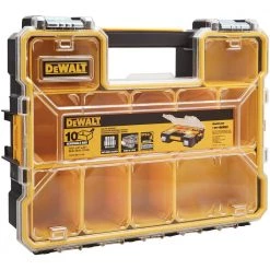DEWALT 10-Compartment Deep Pro Small Parts Organizer -Tool Storage Online Shop clear black dewalt small parts organizers dwst14825 31 1000