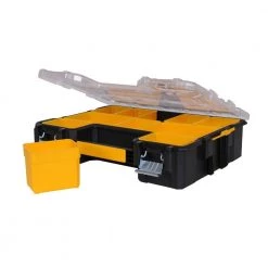 DEWALT 10-Compartment Deep Pro Small Parts Organizer -Tool Storage Online Shop clear black dewalt small parts organizers dwst14825 76 1000