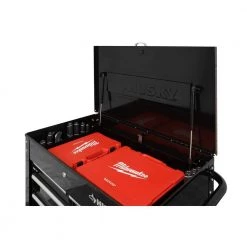 Husky 33 in. W 4-Drawer Mechanics Tool Utility Cart in Gloss Black -Tool Storage Online Shop gloss black husky tool carts houc3304b10 1d 1000