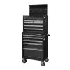 Husky 27 in. W x 18 in. D Standard Duty 11-Drawer Tool Chest and Top Tool Cabinet Combo in Black -Tool Storage Online Shop gloss tool chest combos uact h 270111bk 64 1000