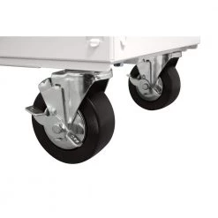 Husky 36 in. 3-Drawer with Solid Wood Top in Gloss White Utility Cart -Tool Storage Online Shop gloss white husky tool carts houc3603bj1 1d 1000