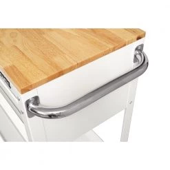 Husky 36 in. 3-Drawer with Solid Wood Top in Gloss White Utility Cart -Tool Storage Online Shop gloss white husky tool carts houc3603bj1 44 1000