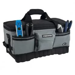 DEAD ON TOOLS 18 in. FlatTop Weather Resistant Tool Bag -Tool Storage Online Shop gray black dead on tools tool bags do720 4f 1000